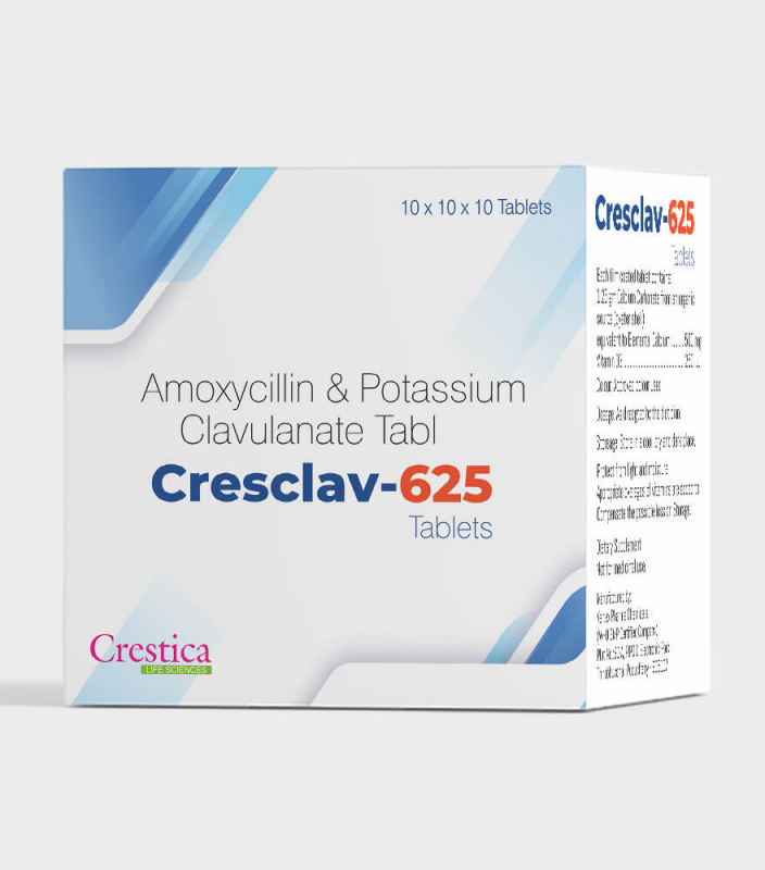 CresClav-625 Tablets(10*1*10 Tab/Pack)